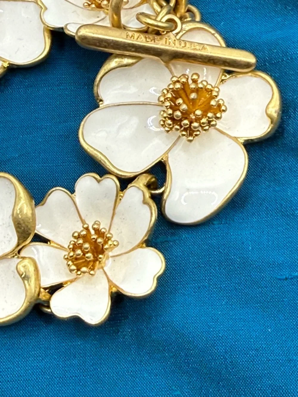 Oscar de la Renta Flower Bracelet